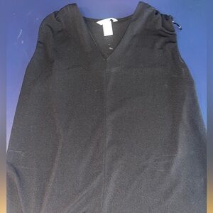 Black Soft Tank Blouse